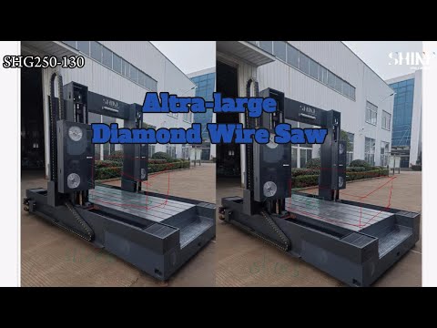 Altra Large big-size-diamond-wire-cut-machine SHG250-130 for Big Size Graphite Cut.