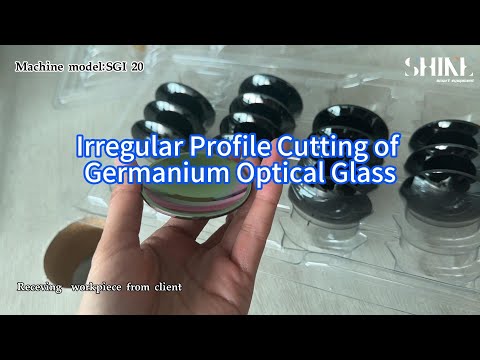 Unregelmäßiges Schneiden von optischem Glas aus Germanium - Diamantdrahtsäge/ CNC-Profilschneidemaschine