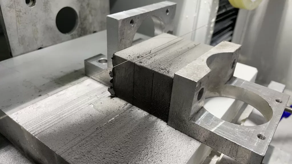 Coupe au fil diamanté circulaire
