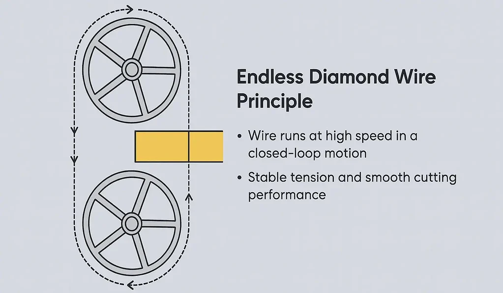 Vimfun Endless Diamond Wire Principle