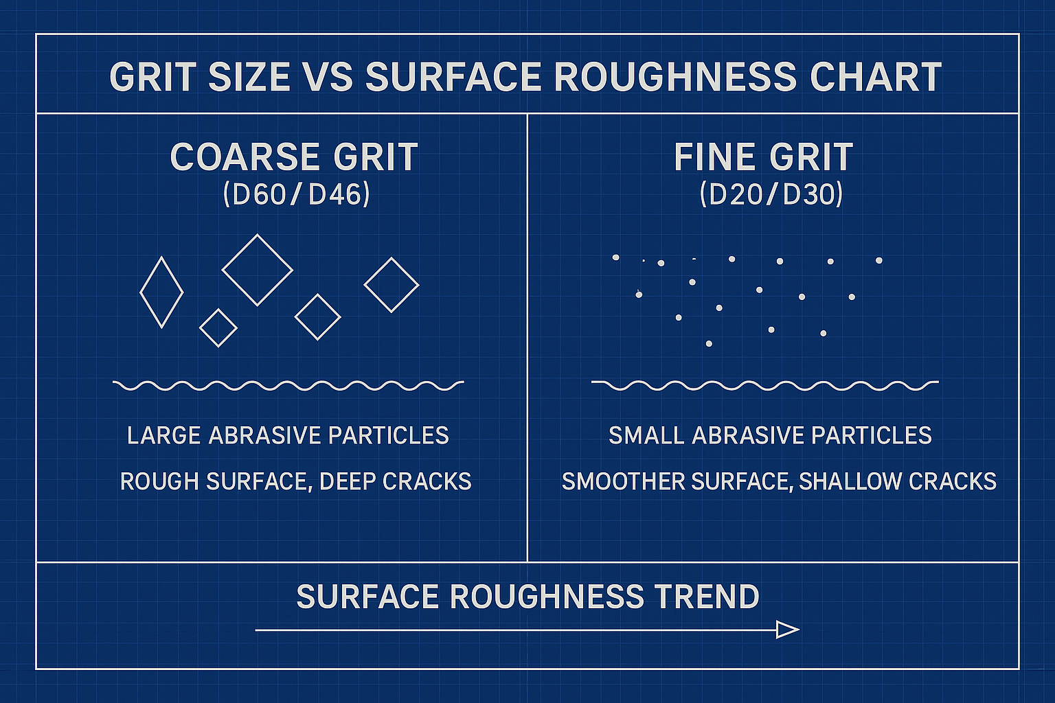 abrasive coating materials diagram
