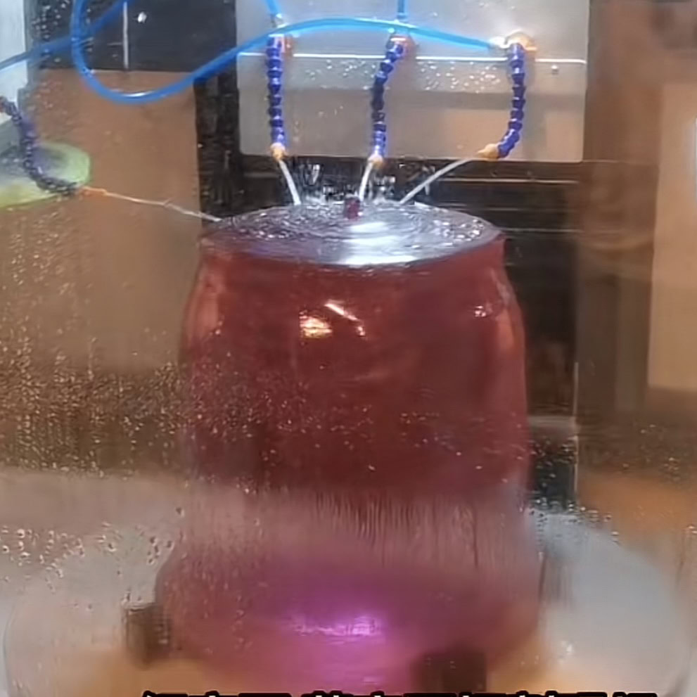 Sapphire crystal boule — material for endless diamond wire saw sapphire cutting solution