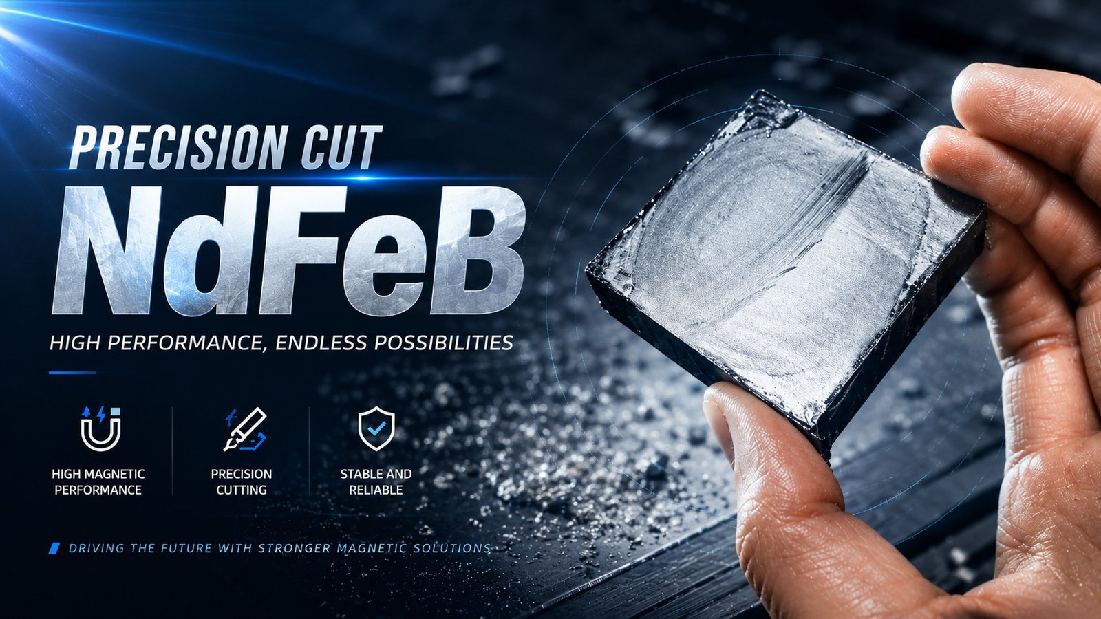 La cortadora de hilo de diamante sin fin es una máquina herramienta perfecta para el corte de precisión Magnet Surface Finishing — Chamfering, Grinding & Coating Prep for NdFeB